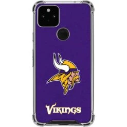 NFL Minnesota Vikings Distressed Google Pixel 5a 5G Clear Case