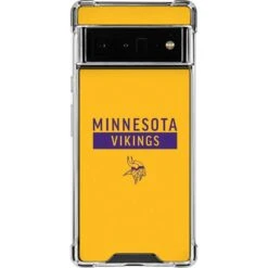 NFL Minnesota Vikings Yellow Performance Series Google Pixel 6 Pro Clear Case