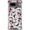 Disney Minnie Mouse Red Color Pop Face Pattern Google Pixel 7 Clear Case
