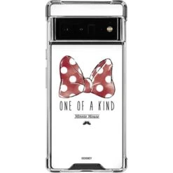 Disney Minnie Mouse One Of A Kind Bow Google Pixel 6 Pro Clear Case