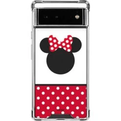 Disney Minnie Mouse Symbol Google Pixel 6a Clear Case