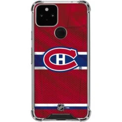 NHL Montreal Canadiens Home Jersey Google Pixel 5 Clear Case