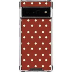Neutral Polka Dots Google Pixel 6 Pro Clear Case