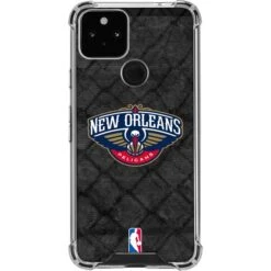 NBA New Orleans Pelicans Dark Rust Google Pixel 5 Clear Case