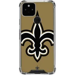 NFL New Orleans Saints Large Logo Google Pixel 5 Clear Case