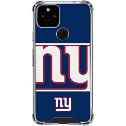 NFL New York Giants Zone Block Google Pixel 5 Clear Case