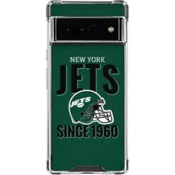 NFL New York Jets Helmet Google Pixel 6 Pro Clear Case