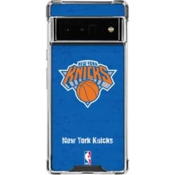 NBA New York Knicks Blue Primary Logo Google Pixel 6 Pro Clear Case