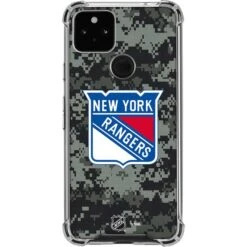 NHL New York Rangers Camo Google Pixel 5a 5G Clear Case