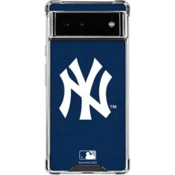 MLB New York Yankees - Solid Distressed Google Pixel 6a Clear Case