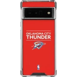 NBA Oklahoma City Thunder Standard - Orange Google Pixel 6 Pro Clear Case