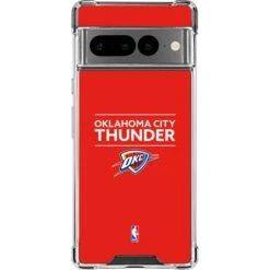 NBA Oklahoma City Thunder Standard - Orange Google Pixel 7 Pro Clear Case
