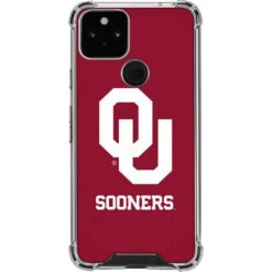 University Of Oklahoma Sooners Red Google Pixel 5 Clear Case