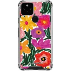 Bouffants And Broken Hearts Painterly Garden Google Pixel 5 Clear Case