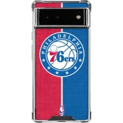 NBA Philadelphia 76ers Canvas Split Google Pixel 6a Clear Case
