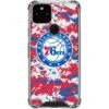 NBA Philadelphia 76ers Red Digi Camo Google Pixel 5 Clear Case