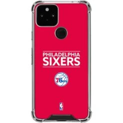 NBA Philadelphia 76ers Standard - Red Google Pixel 5 Clear Case