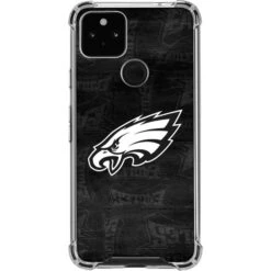 NFL Philadelphia Eagles Black & White Google Pixel 5a 5G Clear Case