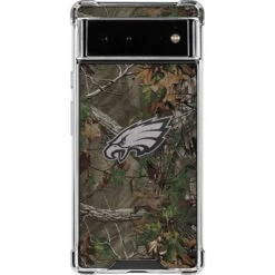 NFL Philadelphia Eagles Realtree Xtra Green Camo Google Pixel 6a Clear Case