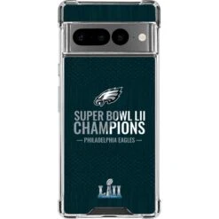 NFL Philadelphia Eagles Super Bowl LII Champions Google Pixel 7 Pro Clear Case