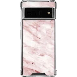 Pink Marble Google Pixel 6 Pro Clear Case
