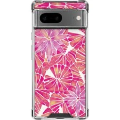 Cat Coq Pink Water Lilies Google Pixel 7 Clear Case
