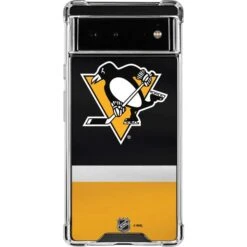 NHL Pittsburgh Penguins Jersey Google Pixel 6a Clear Case