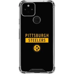 NFL Pittsburgh Steelers Black Performance Series Google Pixel 5 Clear Case