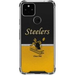 NFL Pittsburgh Steelers Vintage Google Pixel 5a 5G Clear Case