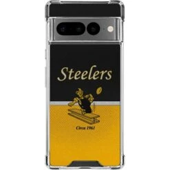 NFL Pittsburgh Steelers Vintage Google Pixel 7 Pro Clear Case