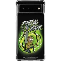 Adult Swim Rick And Morty Portal Boyz Google Pixel 6a Clear Case