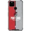 NBA Portland Trail Blazers Canvas Google Pixel 5a 5G Clear Case