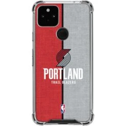 NBA Portland Trail Blazers Canvas Google Pixel 5a 5G Clear Case