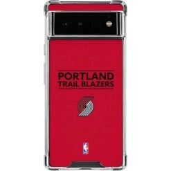 NBA Portland Trail Blazers Standard - Red Google Pixel 6a Clear Case