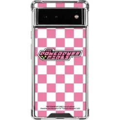 Cartoon Network Powerpuff Girls Checkered Google Pixel 6a Clear Case