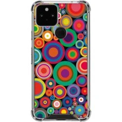 Psychedelic Circles Google Pixel 5 Clear Case