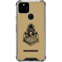 Purdue University Purdue Gold Signature Logo Google Pixel 5 Clear Case