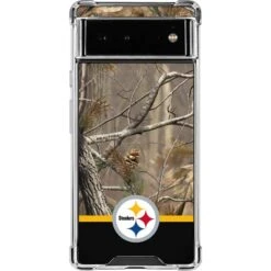 NFL Realtree Camo Pittsburgh Steelers Google Pixel 6a Clear Case