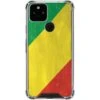 Republic Of The Congo Flag Distressed Google Pixel 5 Clear Case