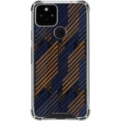 Retro Fall Pattern Google Pixel 5 Clear Case