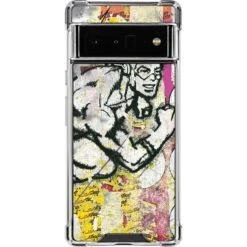 DC Comics The Flash Retro Abstract Running Pose Google Pixel 6 Pro Clear Case