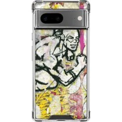 DC Comics The Flash Retro Abstract Running Pose Google Pixel 7 Clear Case