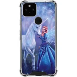 Rachel Anderson Rhiannon Fairy And Unicorn Google Pixel 5 Clear Case