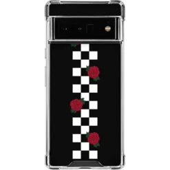 Rose Checkerboard Google Pixel 6 Pro Clear Case