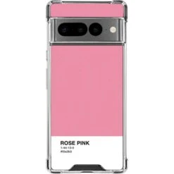 Rose Pink Color Palette Google Pixel 7 Pro Clear Case