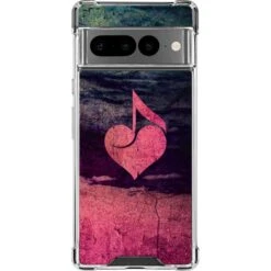 Rustic Musical Heart Google Pixel 7 Pro Clear Case