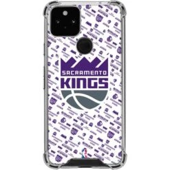 NBA Sacramento Kings History Logo Blast Google Pixel 5 Clear Case