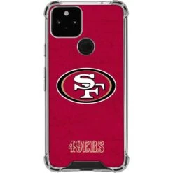NFL San Francisco 49ers Distressed Google Pixel 5 Clear Case