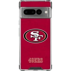 NFL San Francisco 49ers Distressed Google Pixel 7 Pro Clear Case