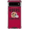 NFL San Francisco 49ers Helmet Google Pixel 6a Clear Case